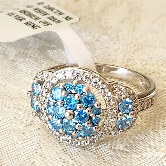 NEW JTV Bella Luce "Esotica" 2.60 CTW Neon Apatite CZ Diamond Simulant Ring-sz.7 - Picture 2 of 7